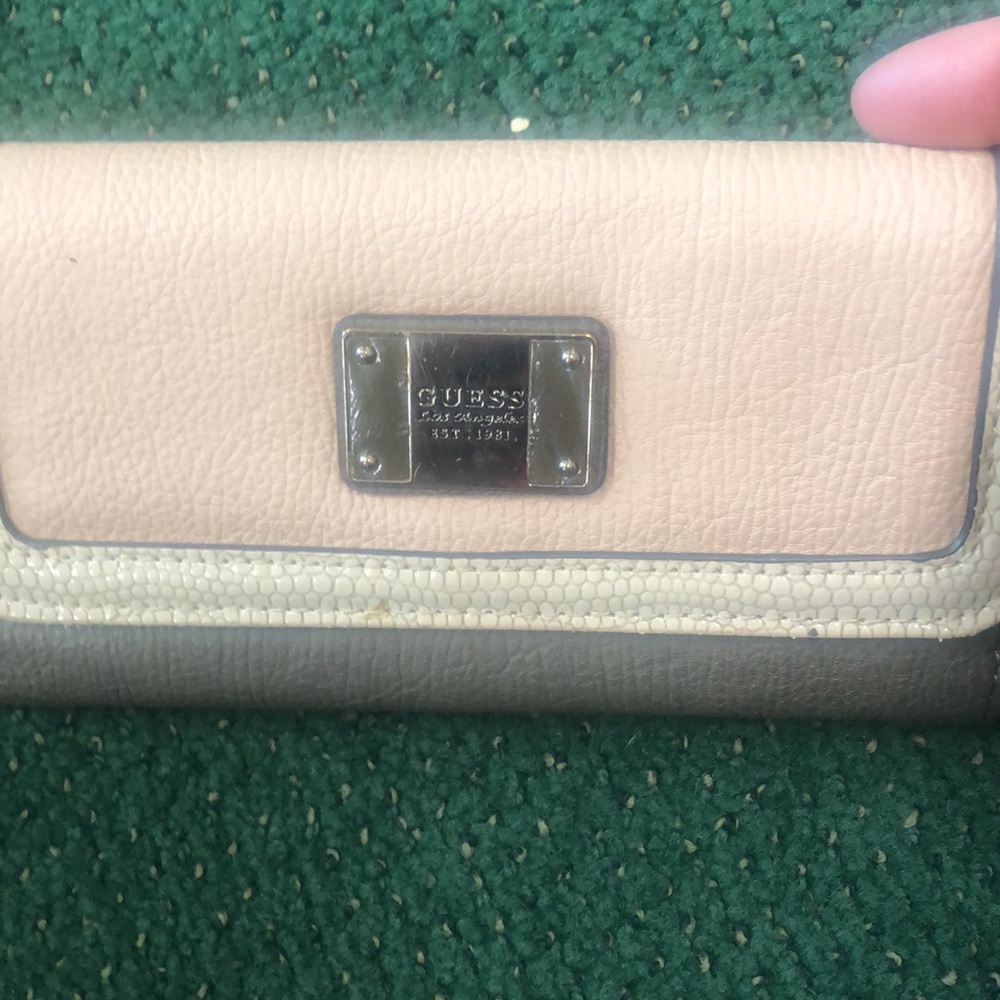 Guess Bag With Matching Wallet Bag In Good Condit… - image 5